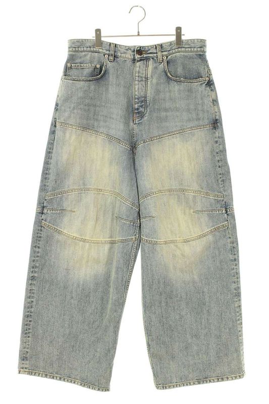 Balenciaga 25SS 814161 Tnw65 Baggy Silhouette Denim Pants Men's XS