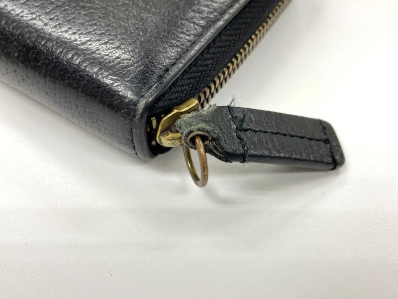 Gucci Animalier Bee Leather Zip Around Wallet Round Zipper Bee Long Wallet