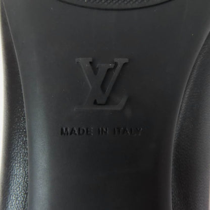 Louis Vuitton 2022 Popi Line Monogram Leather Ballet Shoes Black 36 Storage