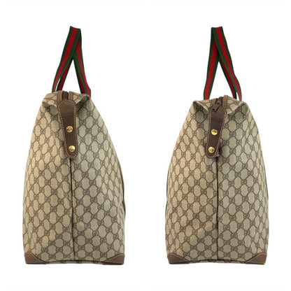 Gucci Vintage Sherry Line GG Supreme Canvas Boston Bag Shoulder Bag Ladies