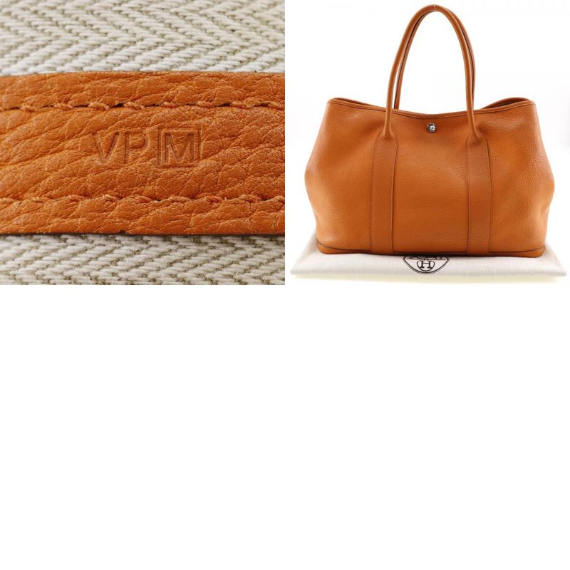 Hermes Garden Party PM Fjord Orange □M Ladies Tote Bag