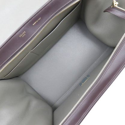 Celine Trapeze 2-way Shoulder Calf And Suede Brown/gray Women's Handbag