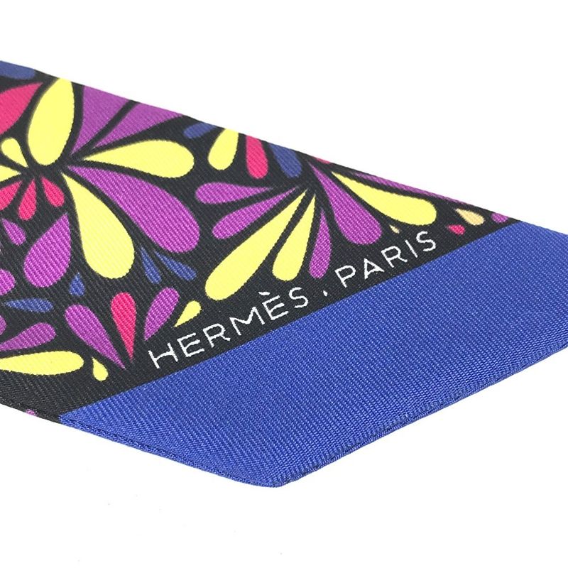 Hermes Scarf Twilly Silk Multicolor