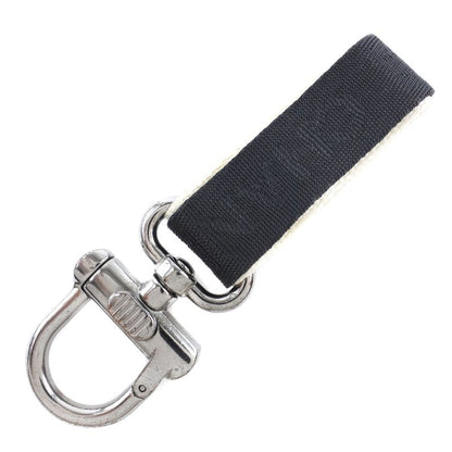 Chanel Coco Mark Sport Line Nylon Canvas And Metal Black/white Unisex Key Holder