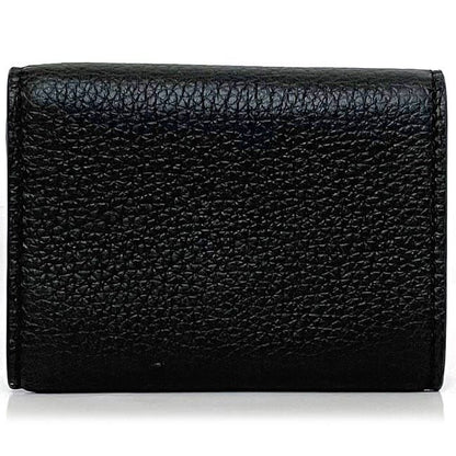 Gucci Trifold Wallet Black 736151 2067 Unused Excellent Condition Leather