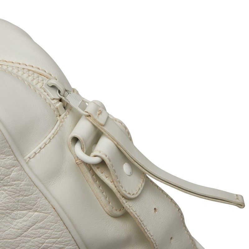 Balenciaga Reporter Crossbody Shoulder Bag 272862 White Leather Women Balenciaga