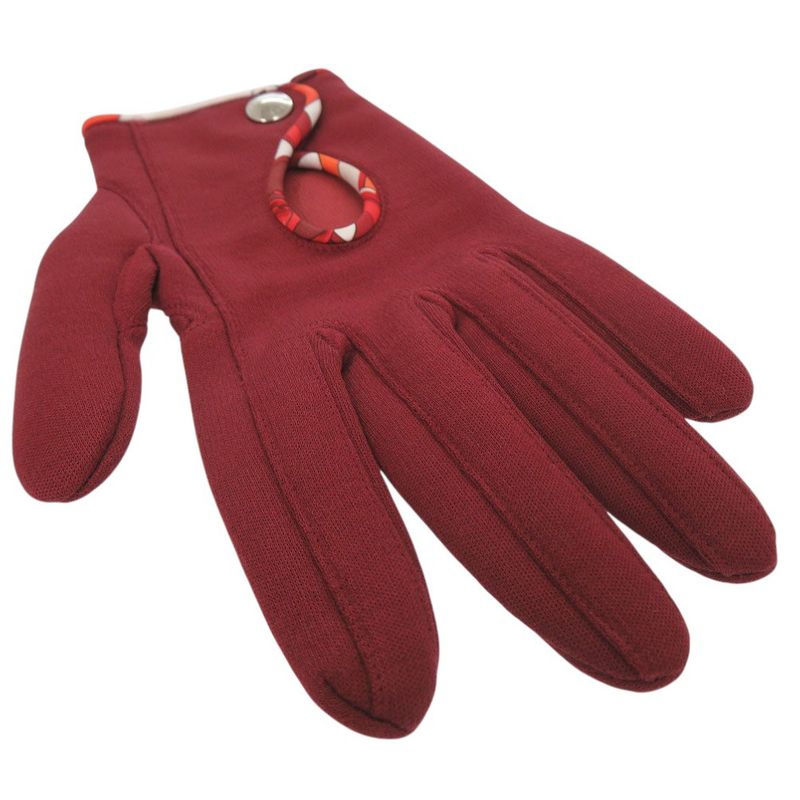 Hermes Selye Gloves Silk Cotton Dahl Cles Dd 0488 Hermes