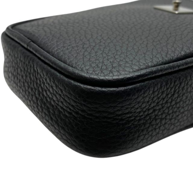 Dior 21-bo-0169 Pouch Small Bag Coin Case Leather Logo Black Christian Dior
