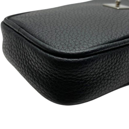 Dior 21-bo-0169 Pouch Small Bag Coin Case Leather Logo Black Christian Dior
