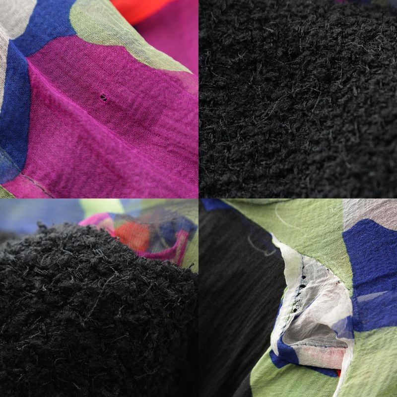 Chanel 00T Wool Blend Tweed Collarless Jacket Outerwear P15418 Black And