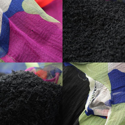 Chanel 00T Wool Blend Tweed Collarless Jacket Outerwear P15418 Black And