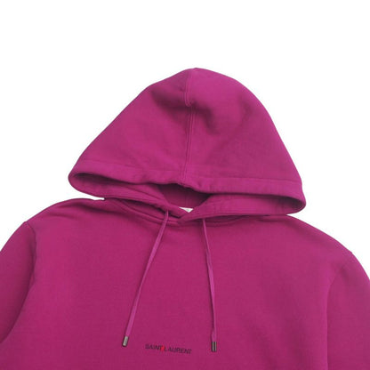 Saint Laurent Paris Hoodie Size XS (155 80Y) Pullover Logo Print Made In Italy