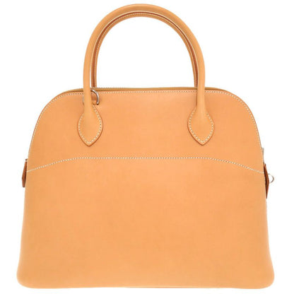 Hermes Bolide 31 Vaux Chamonix Natural Silver Hardware □K Engraved Handbag