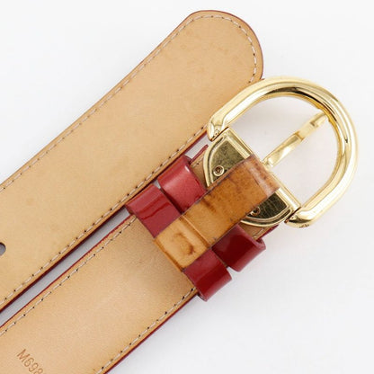 Louis Vuitton Santure M6980 Monogram Vernis Pomme D'amour Red Ca4181 Ladies Belt