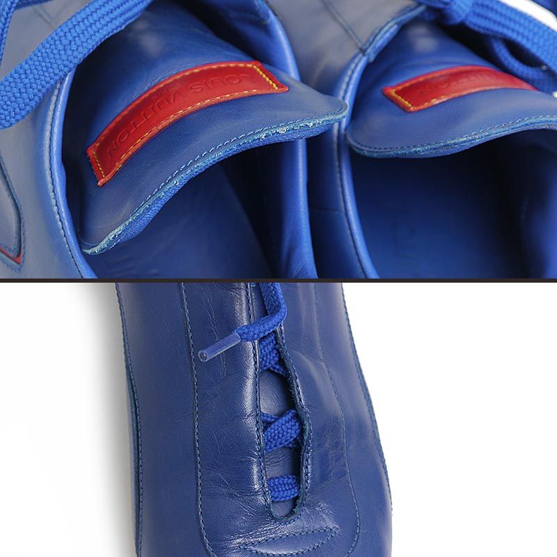 Louis Vuitton Low Cut Sneakers 6 Japan-korea World Cup Blue Leather
