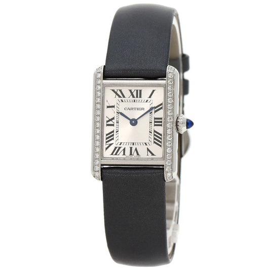 Cartier W4ta0016 Tank Mast De Cartier SM Wristwatch SS Leather Ladies