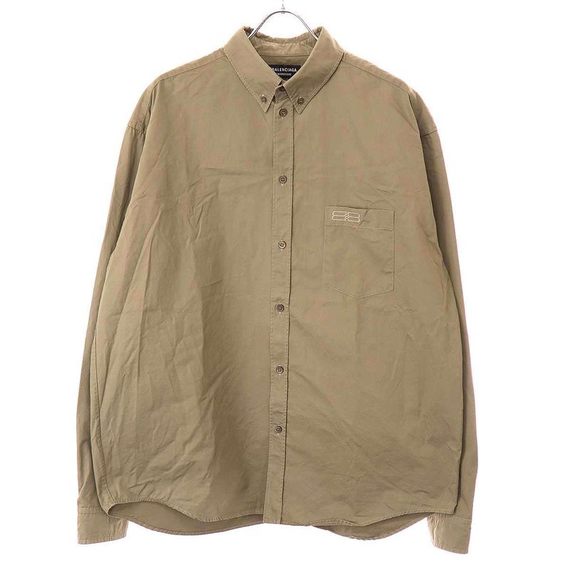 Balenciaga BB Icon Shirt Large Fit Large Fit Shirt 703842 Tyb18 Brownish 39