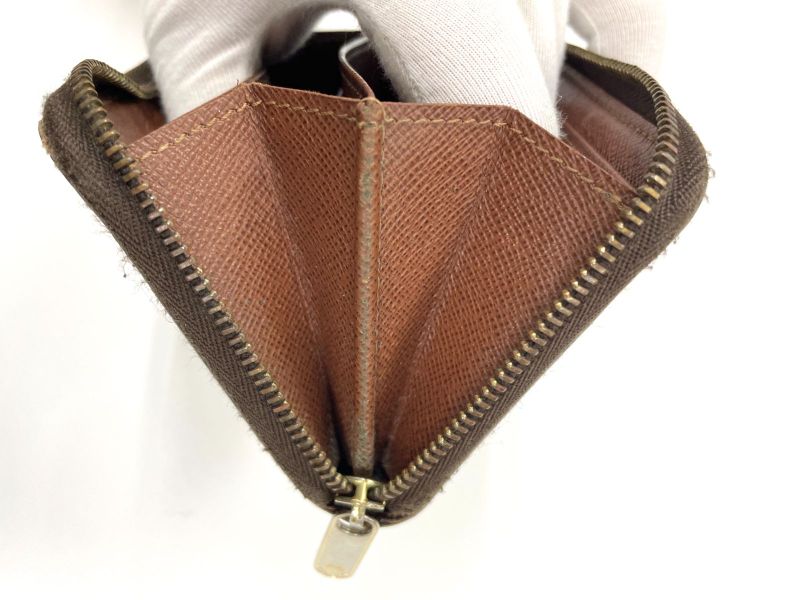 Louis Vuitton Monogram Zippy Coin Purse Zippy Wallet Round Zip Compact Wallet