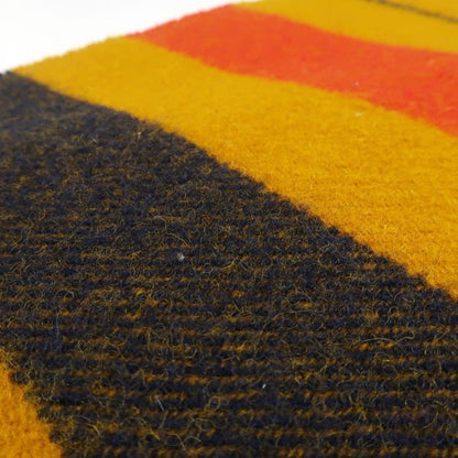 Hermes Cabas Wool Muffler Striped Mustard Yellow Hermes