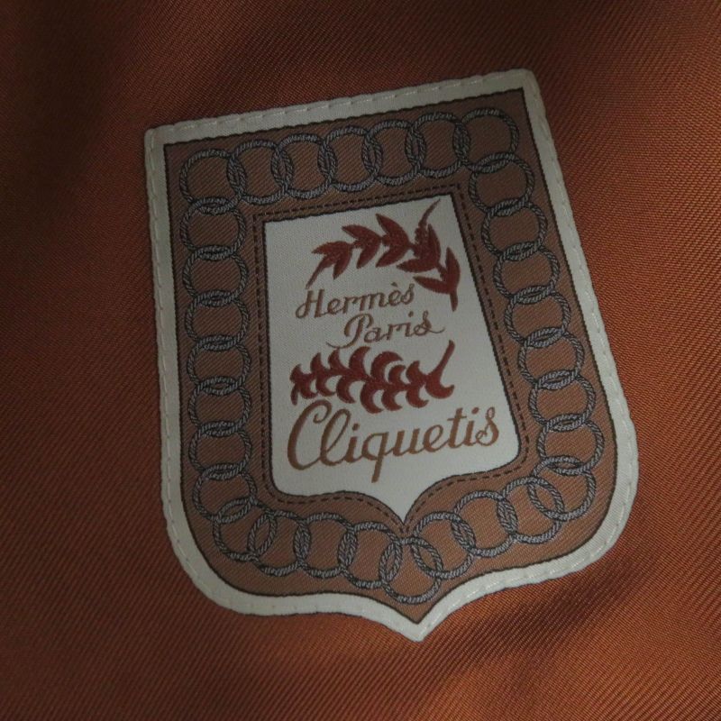 Hermes Cabre Clicquettis Leather Cutting Serie Hardware Casket Beige 56 Storage