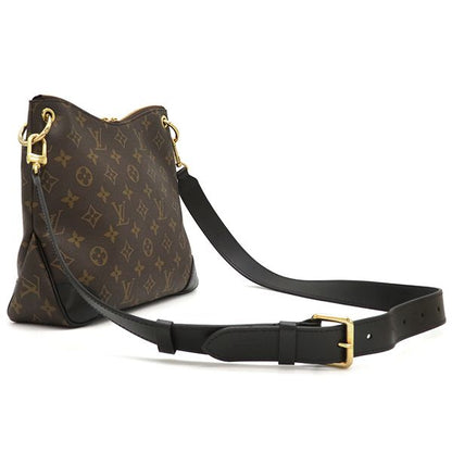 Louis Vuitton Shoulder Bag Odeon Nm PM Monogram Canvas Noir Black Gold Hardware