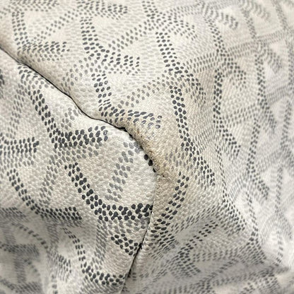 Goyard Tote Bag Saint Louis PM White Leather