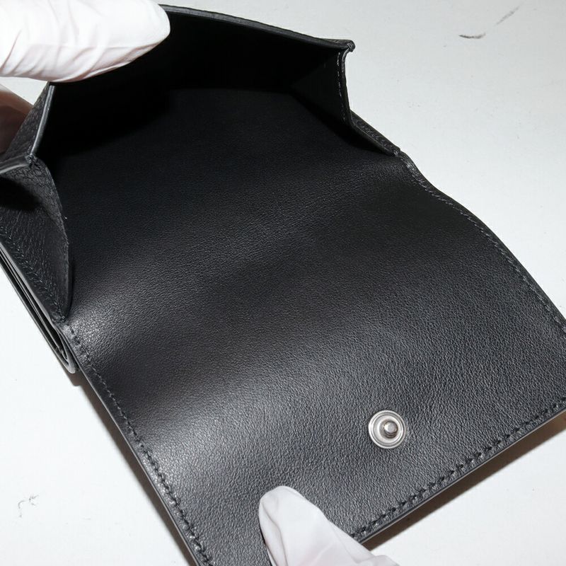 Bottega Veneta Tiny Wallet With Coin Purse Black Calf Leather 609285 Vcp51 8803