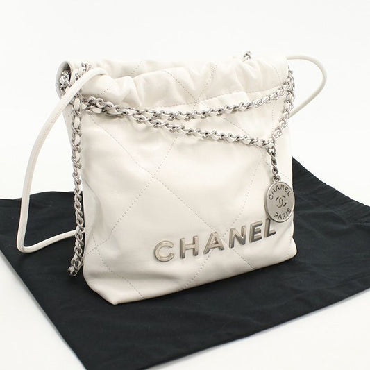 Chanel 2WAY Chain Chanel 22 As3980 Crossbody Shoulder Bag Calf Pukekje8 Women's