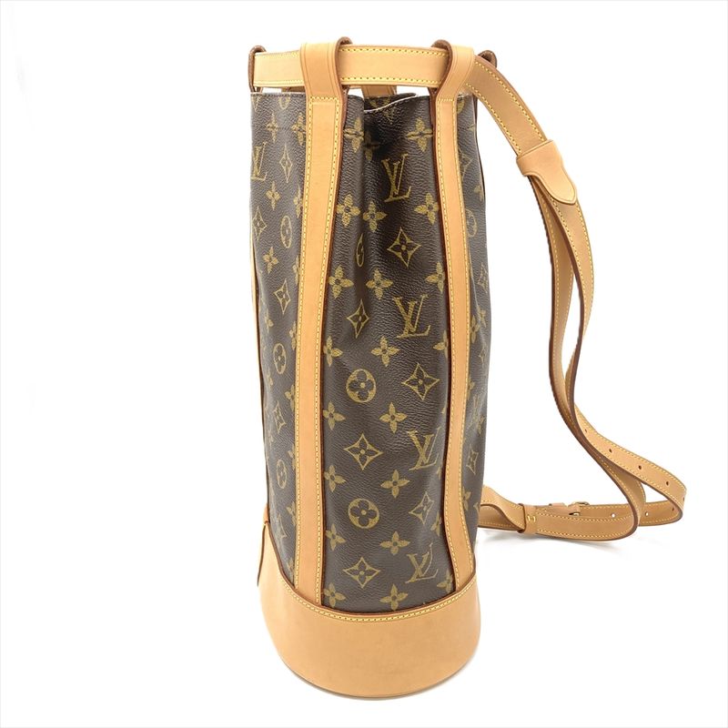 Louis Vuitton Randonnee PM Shoulder Bag M42243 Brown Gold Hardware Ar0032 Women