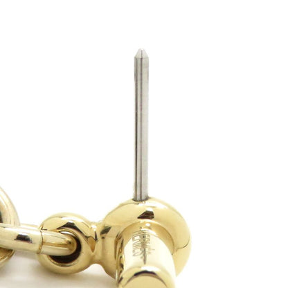 Hermes Earrings Sur Mer PM GP Buffalo Horn Beige X Black X Gold Hardware [box