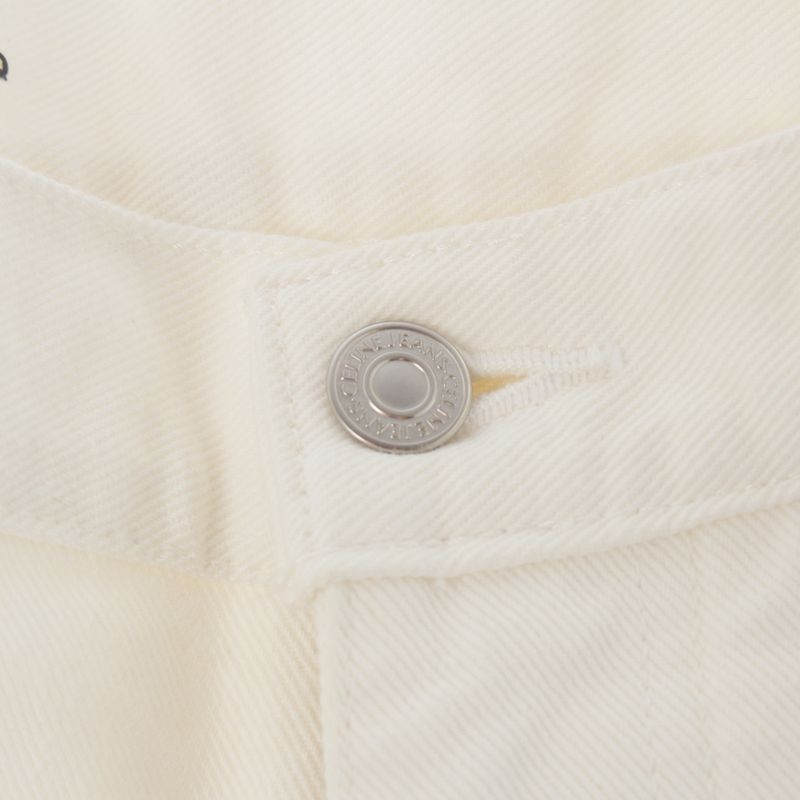 Celine Cotton Triomphe Denim Pants Jeans Bottoms N860 617R 01OQ White 25