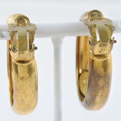 Chanel Coco Mark Hoop Gold Plated Gold 29 Ladies 19g Earrings