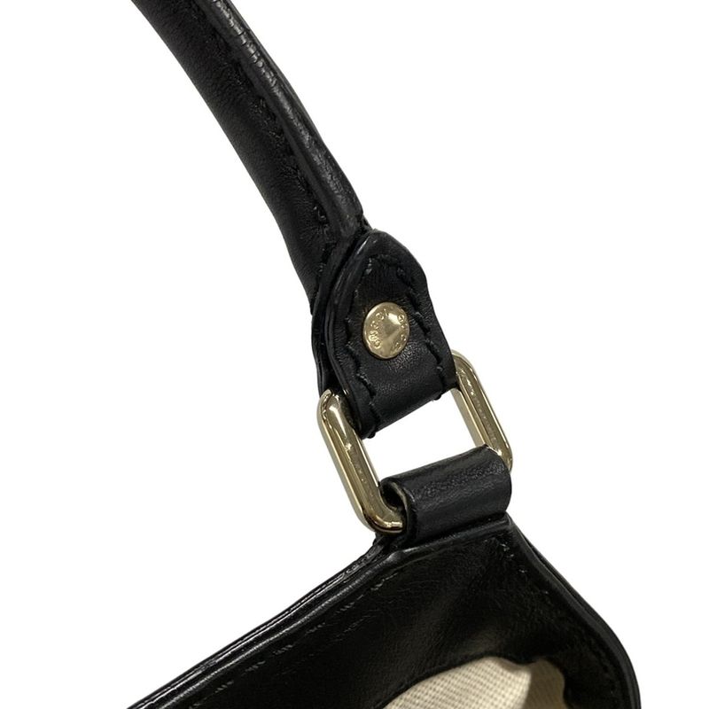 Gucci Tote Bag Sookie/shima Line 211944 Black Leather