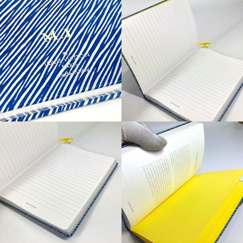 Louis Vuitton Notebook Cahiers Gustave MM Epi Leather Blue