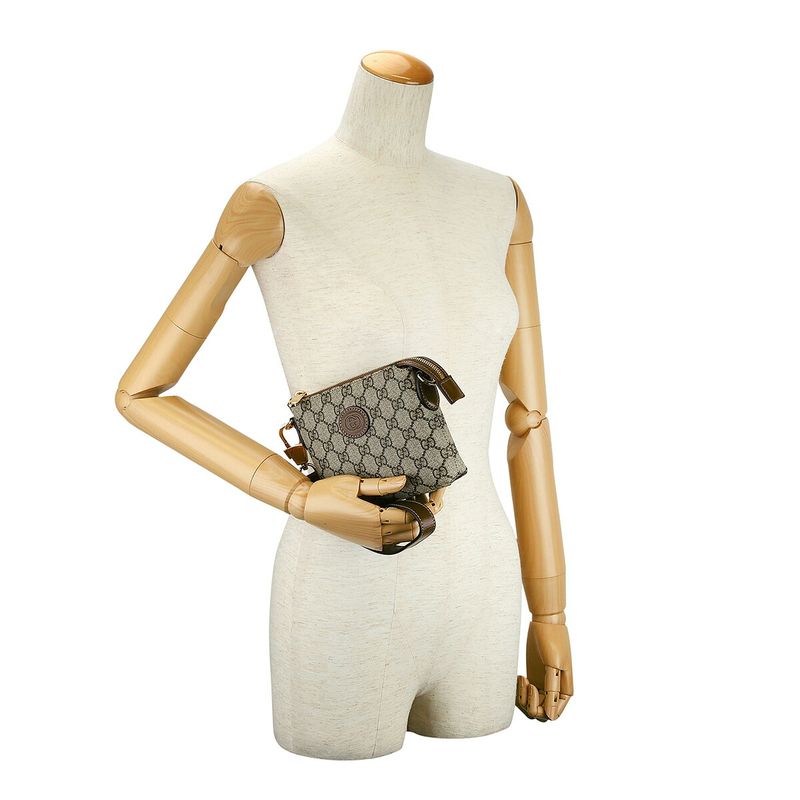 Gucci Shoulder Bag Interlocking G Beige/ebony