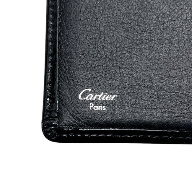 Cartier Bifold Wallet Black Happy Birthday Excellent Condition