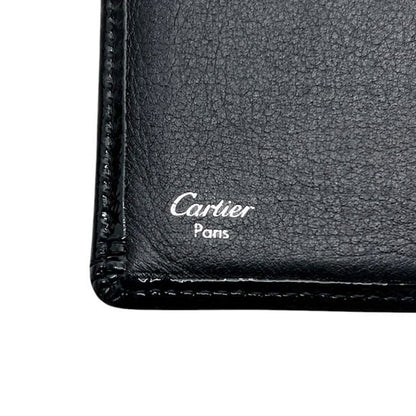 Cartier Bifold Wallet Black Happy Birthday Excellent Condition