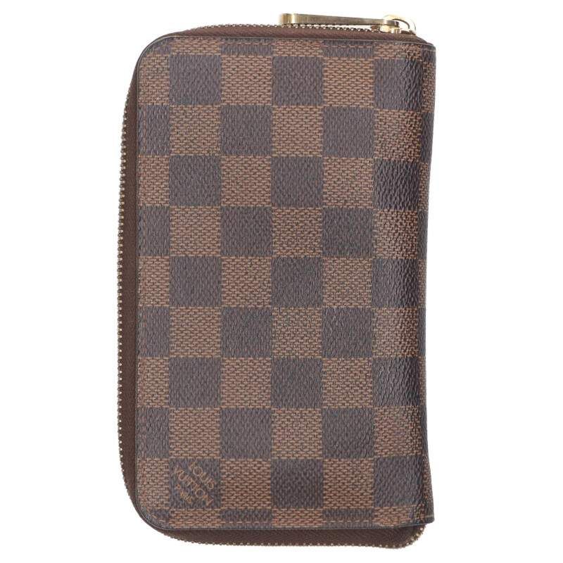 Louis Vuitton N60028 Zippy Wallet Damier Compact Round Zip Wallet Men's