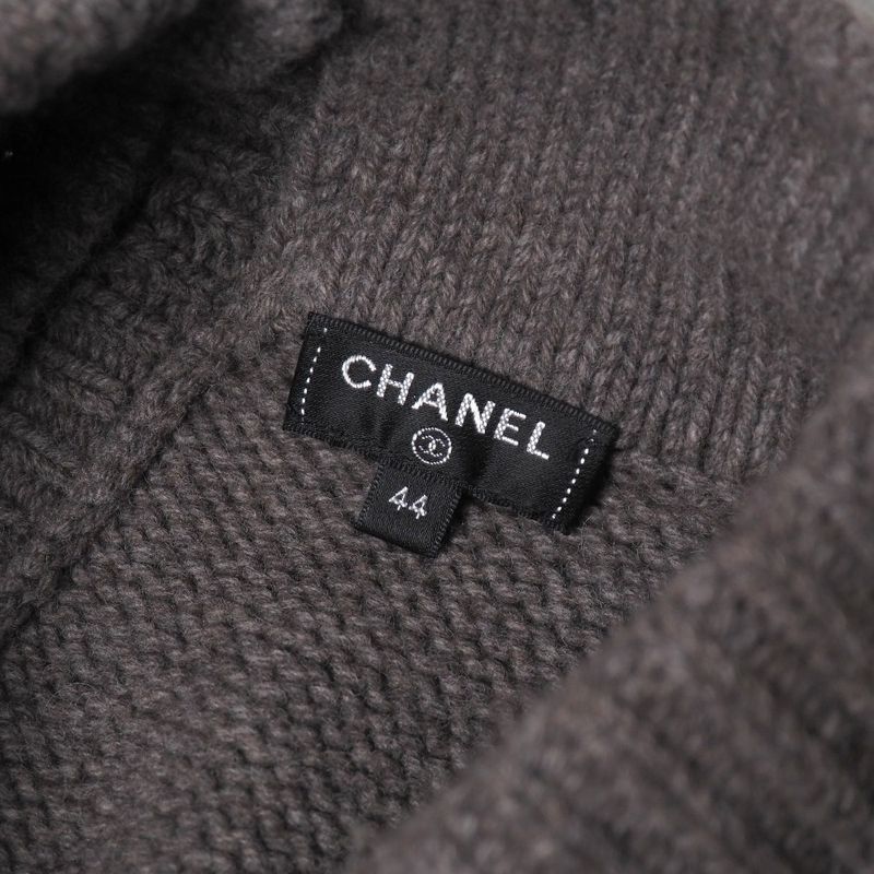 Chanel Dress Size 44 P62 Seventh Sleeve Flared Sleeves Knit Dress Gripore