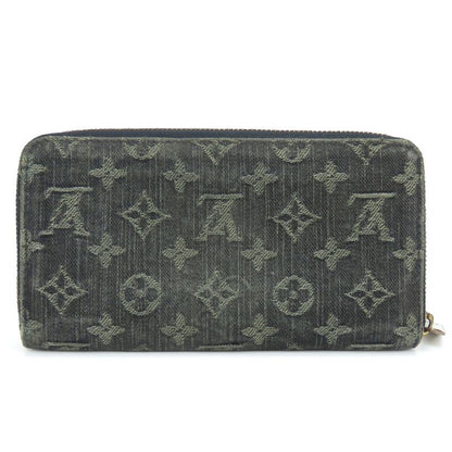 Louis Vuitton Long Wallet Zippy Wallet M95614 Round Zipper Monogram Denim Noir