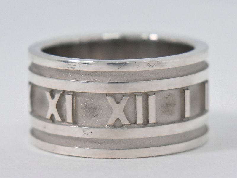 Authentic Tiffany & Co Tiffany & Co Atlas Wide 925 Ring Size 19 Silver Atlas