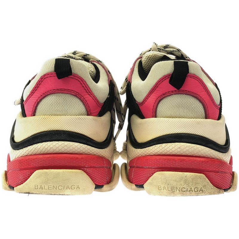 Balenciaga Triple S Vintage Processed Low Cut Sneakers 517334 Pinkish 37