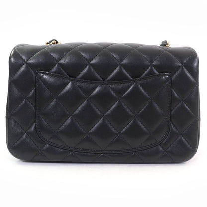CHANEL A69900 Mini Matelasse 20 Lambskin Random Serial Chain Shoulder Bag Black