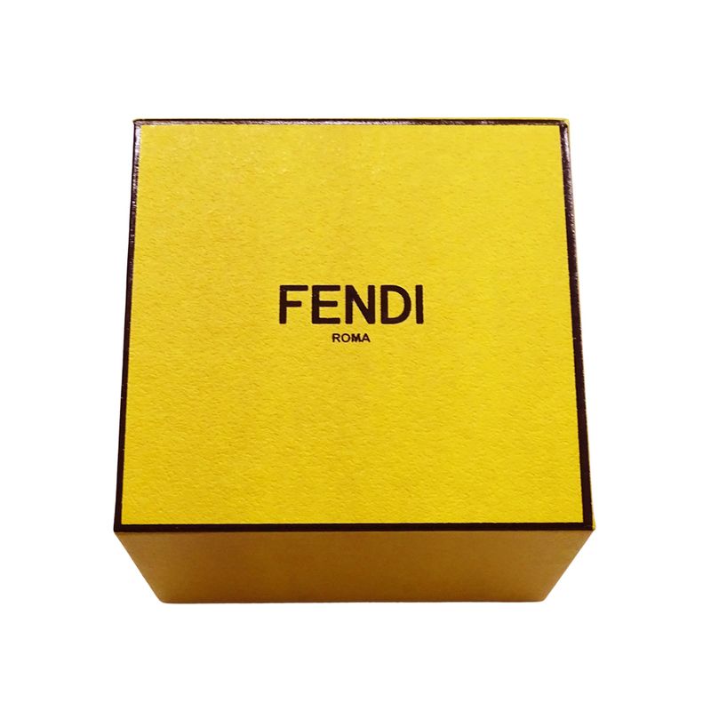 Fendi Ring Women's Brand Baguette Ring Metal Gold 8ah813 W2Y S Crystal Bijoux