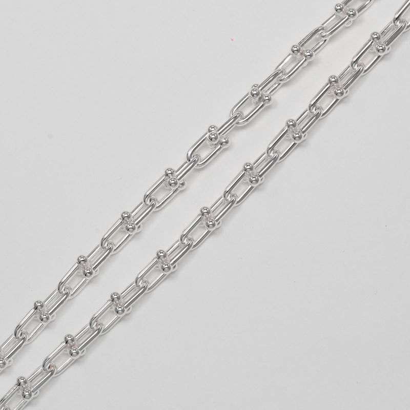 Tiffany & Co Hardware Small Link Silver 925 _ 44g Necklace
