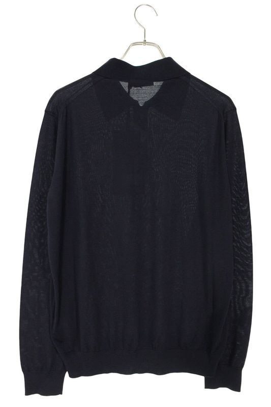 Prada Umb815 Superfine Wool Long Sleeve Cut And Sewn Men's 48