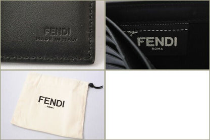 Fendi Wallet Fendi Foldable Wallet 7m0169 Vocabulary Chien Ti Yellow Black
