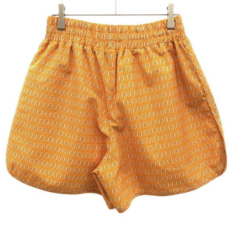 Fendi Ff Nylon Shorts Yellow S