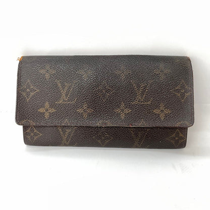 Louis Vuitton Monogram Portuen 3 Cult Credit Long Wallet M61818 Brown