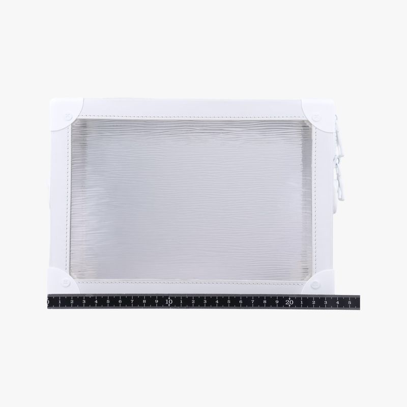 Louis Vuitton Soft Trunk Transparent X White Epi Plat Jouge M55602 Du3199